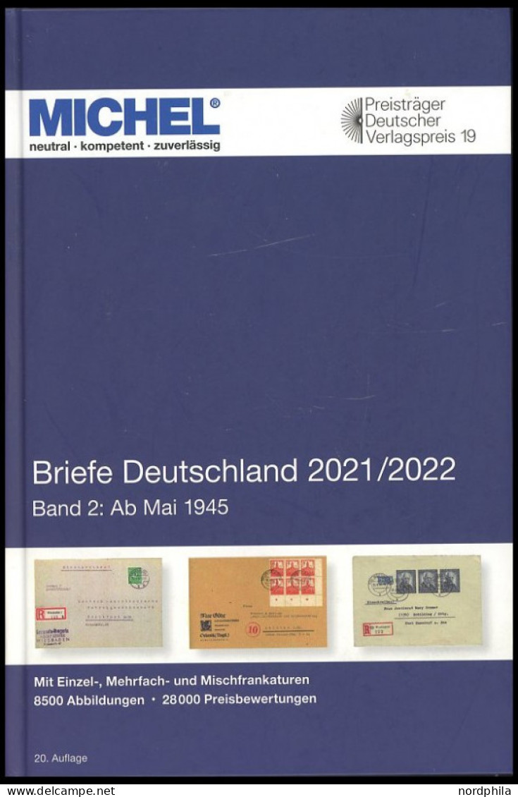 PHIL. KATALOGE Michel: Briefe-Katalog 2021/2022, Band 2, Ab Mai 1945, Alter Verkaufspreis: EUR 79.80 - Philatelie Und Postgeschichte