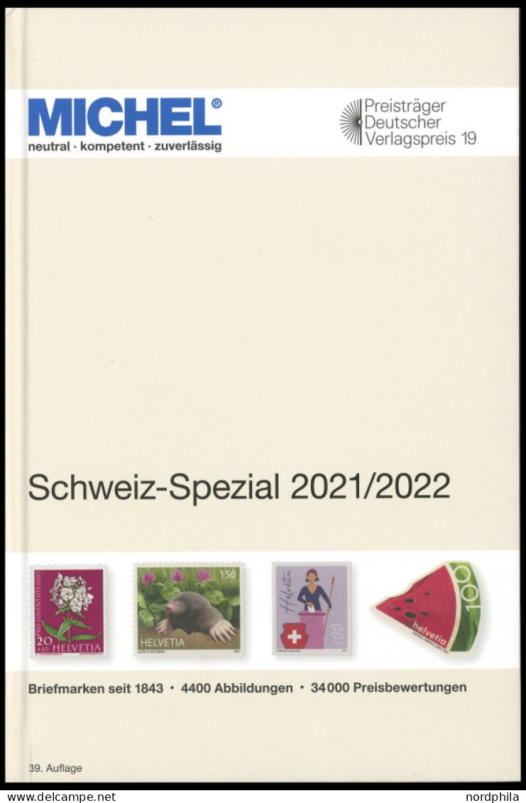 PHIL. KATALOGE Michel: Schweiz-Spezial 2021/2022, Alter Verkaufspreis: EUR 72.- - Filatelie En Postgeschiedenis