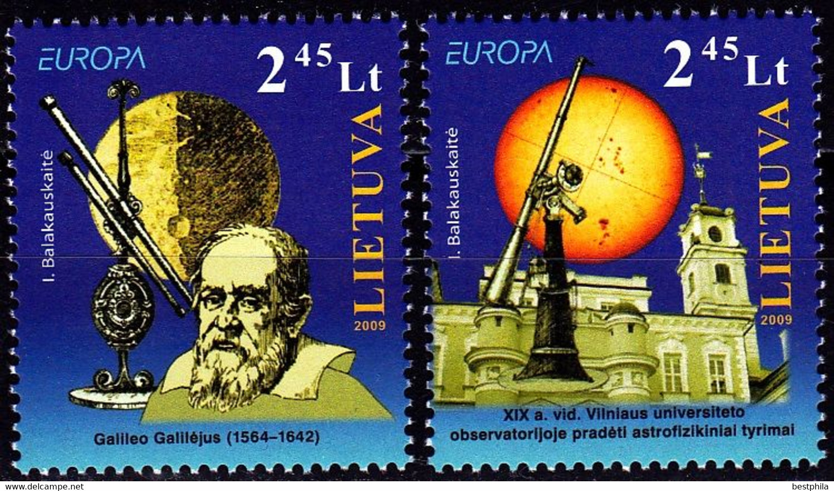 Europa Cept - 2009 - Lithuania, Lietuva - (Astronomy) ** MNH - 2009