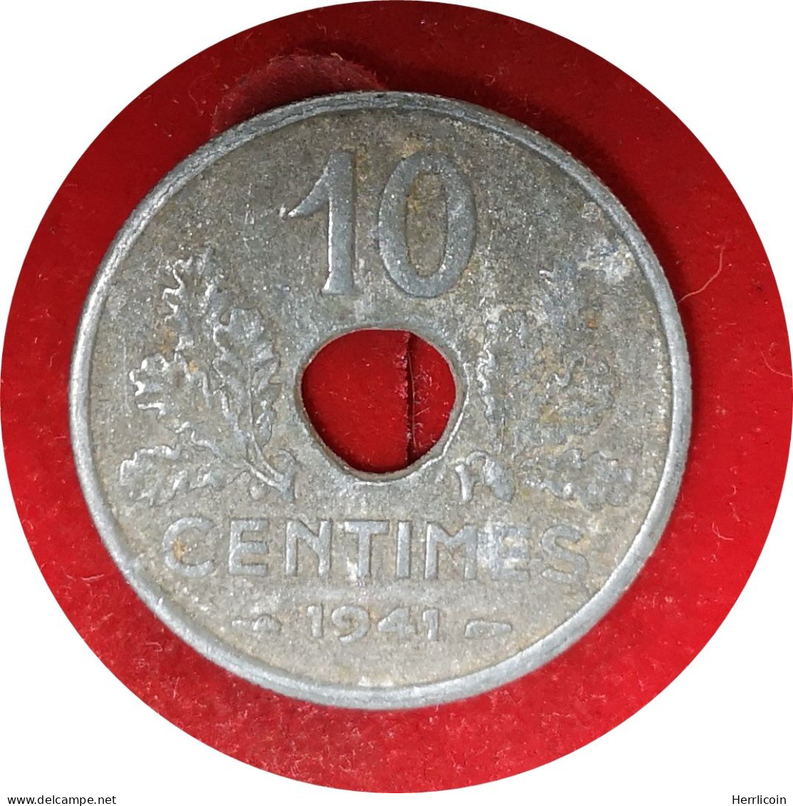 Monnaie France - 1941 - 10 Centimes Etat Français Grand Module - 10 Centimes