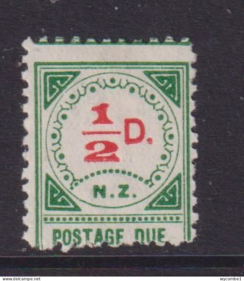 NEW ZEALAND  - 1899 Postage Due  Wmk Single Lined NZ And Star Wide Apart 1/2d Hinged Mint - Steuermarken/Dienstmarken