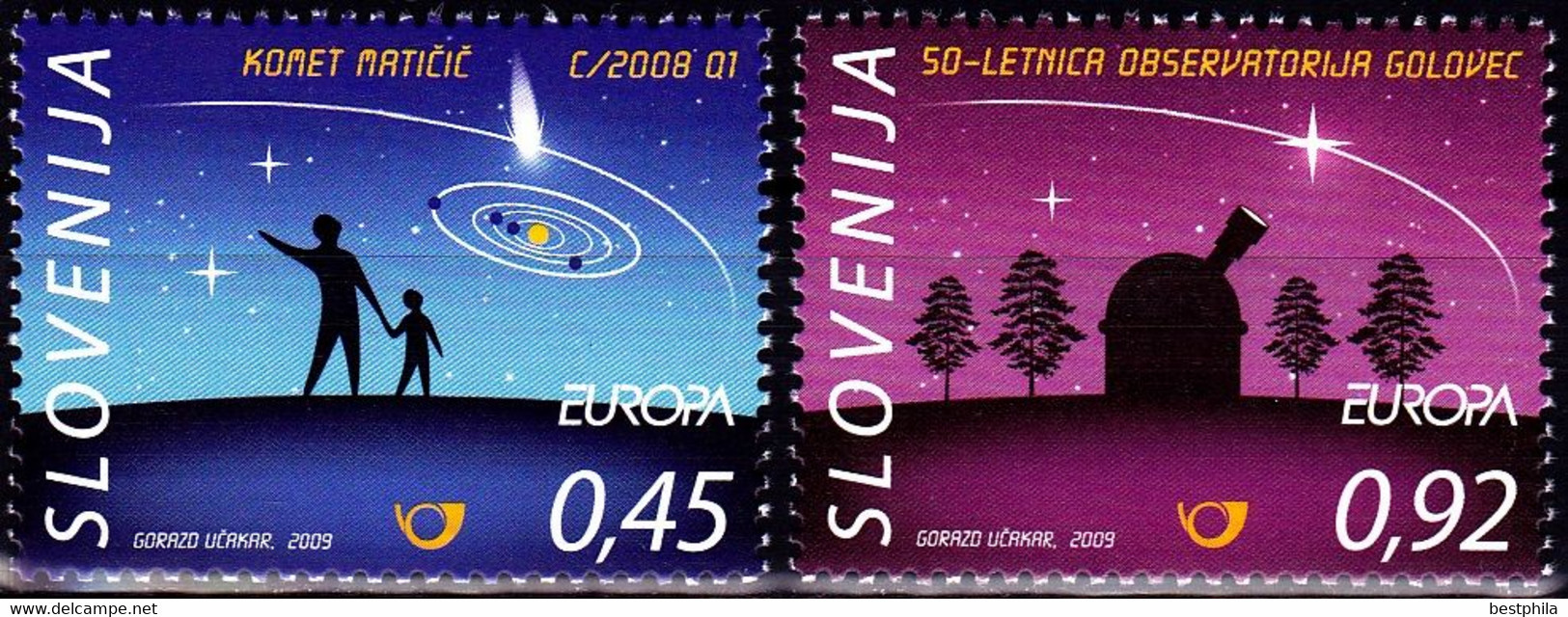 Europa Cept - 2009 - Slovenia, Slovenja - (Astronomy) ** MNH - 2009