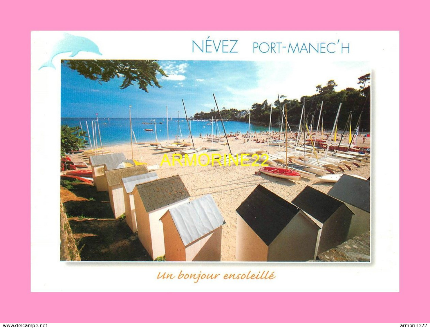 CPM  NEVEZ  Port Manec H Les Cabines De Plage - Névez