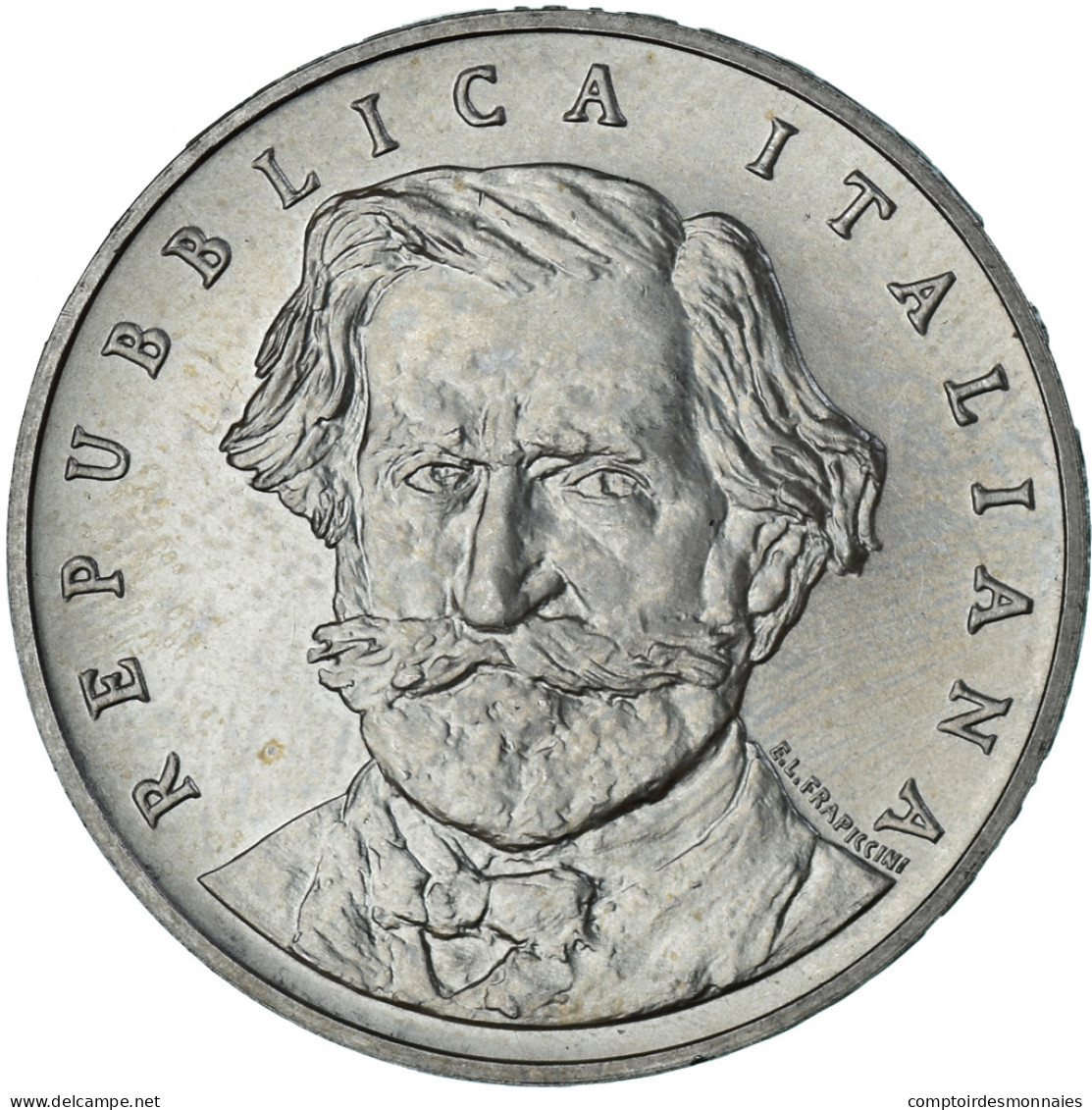Monnaie, Italie, 1000 Lire, 2001, Rome, Guiseppe Verdi, SPL+, Argent, KM:236 - 1 000 Lire
