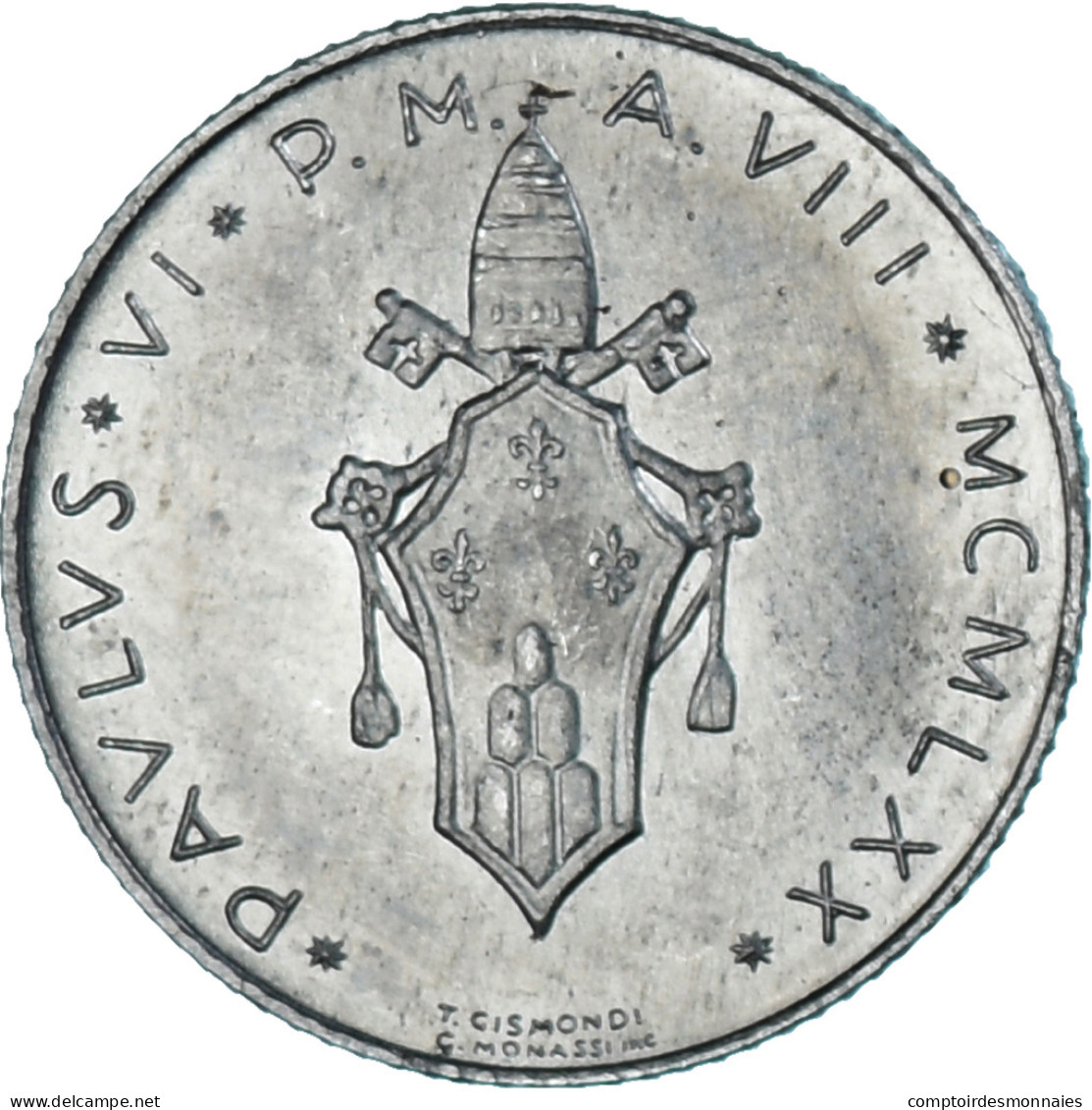 Monnaie, Cité Du Vatican, Paul VI, 2 Lire, 1970, SPL, Aluminium, KM:117 - Vatican