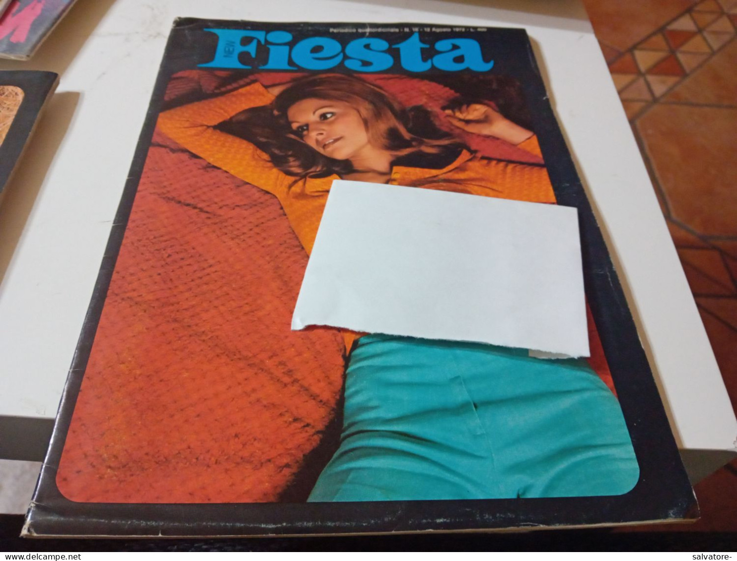 RIVISTA SEX FIESTA- PERIODO QUATTORDICINALE- NUMERO 16- 12 AGOSTO 1972 - Santé Et Beauté