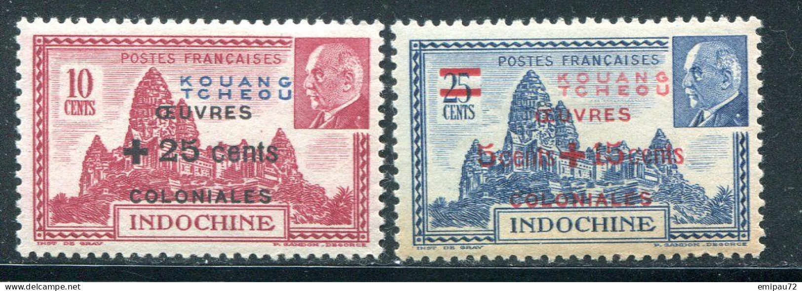 KOUANG TCHEOU- Y&T N°156 Et 157- Neufs Avec Charnière * - Unused Stamps