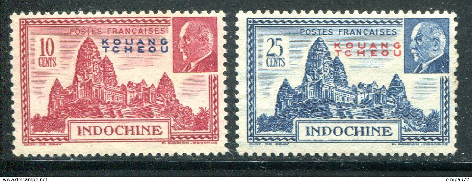 KOUANG TCHEOU- Y&T N°138 Et 139- Neufs Sans Gomme - Unused Stamps