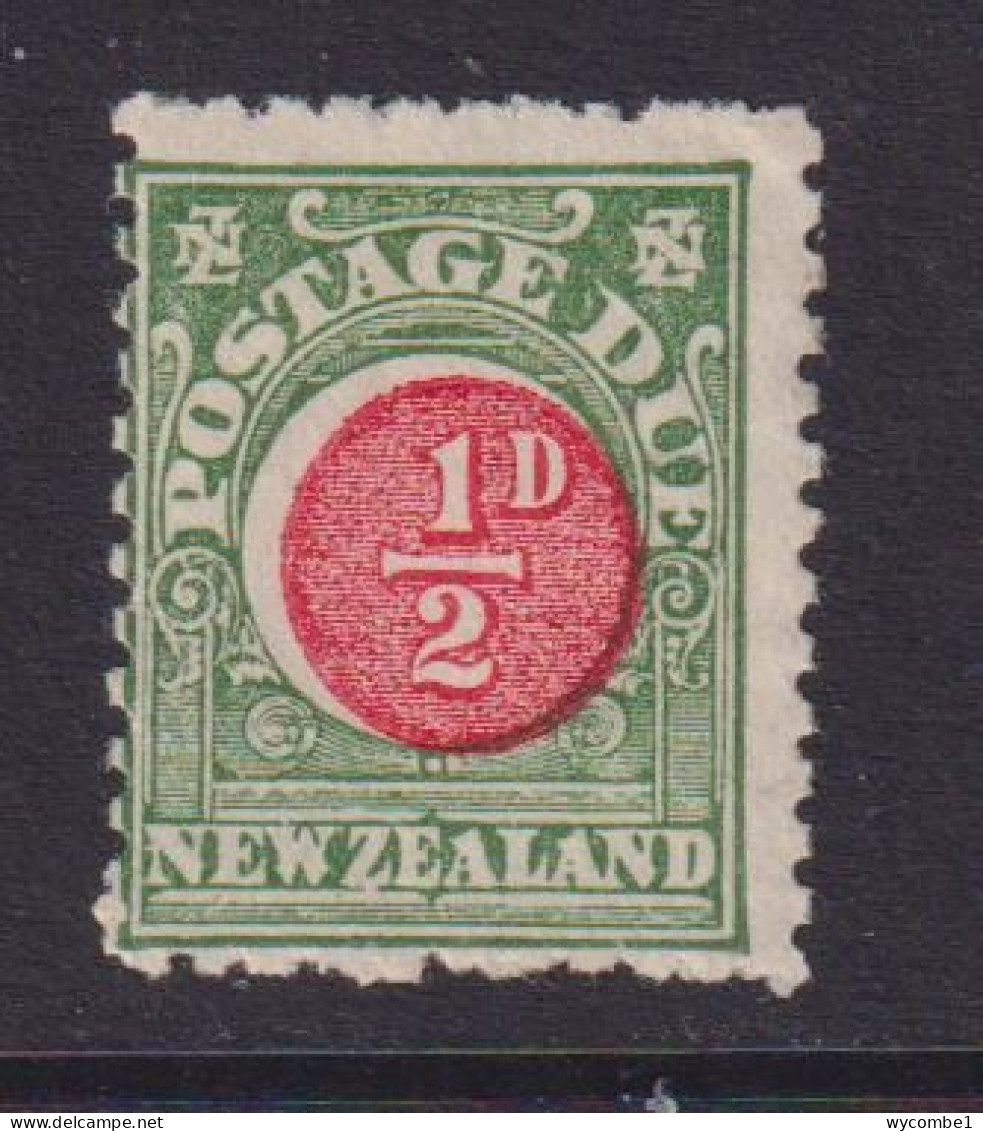 NEW ZEALAND  - 1902 Postage Due  No Wmk 1/2d Hinged Mint - Fiscal-postal