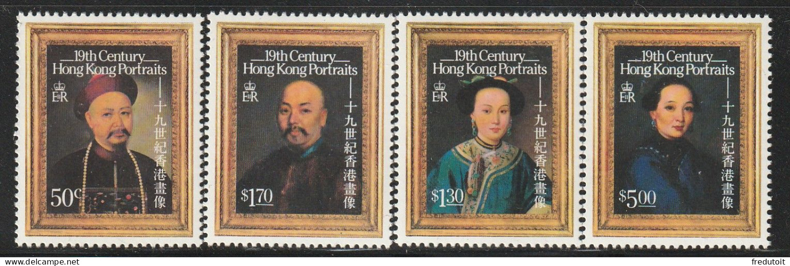 HONG KONG - N°487/90 ** (1986) Portraits - Nuevos