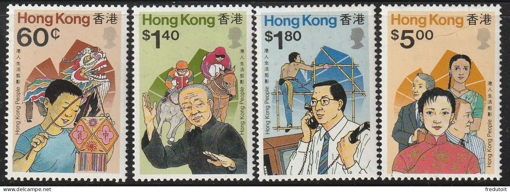 HONG KONG - N°576/9 ** (1989) Population - Unused Stamps