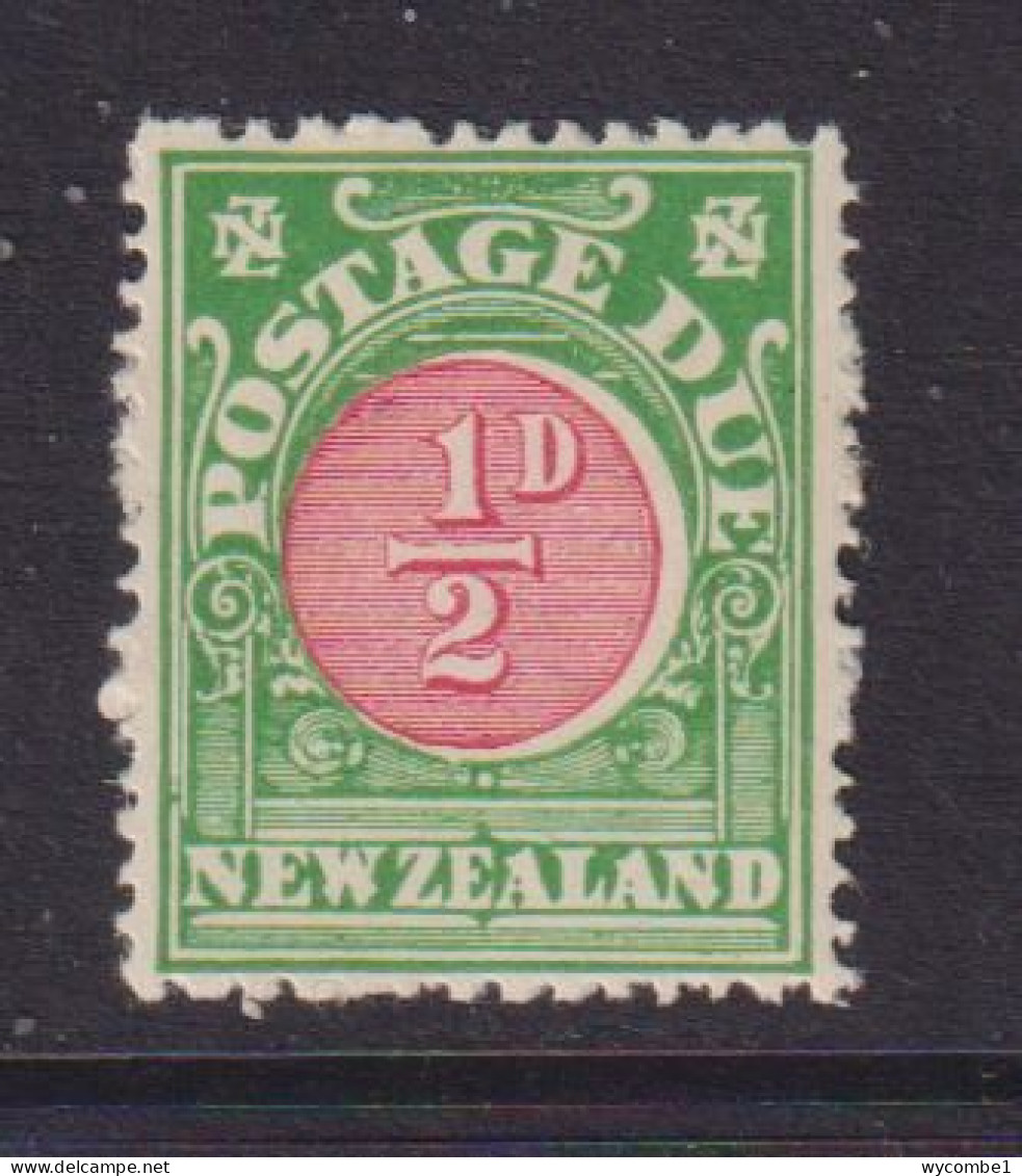 NEW ZEALAND  - 1902 Postage Due  Wmk Single Lined NZ And Star Close 1/2d Hinged Mint - Fiscali-postali