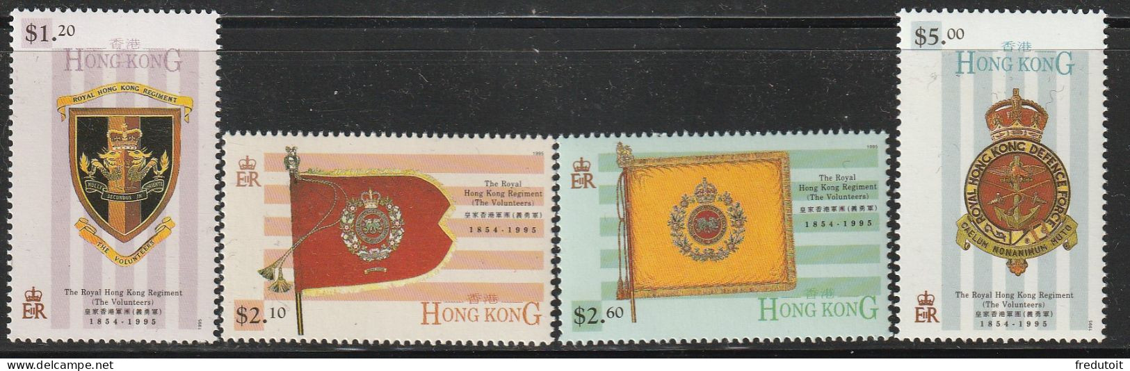 HONG KONG - N°770/3 ** (1995) Licenciement Du Régiment Royal - Nuevos