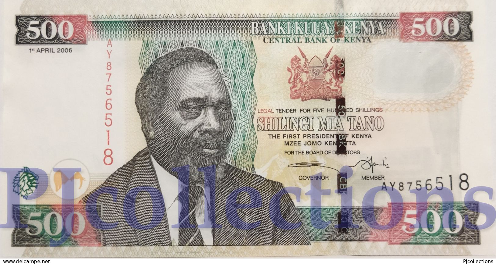 KENYA 500 SHILLINGS 2006 PICK 50b UNC - Kenya