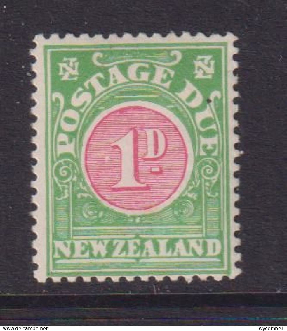 NEW ZEALAND  - 1904-28 Postage Due  Wmk Single Lined NZ And Star Close 1d Hinged Mint - Post-fiscaal