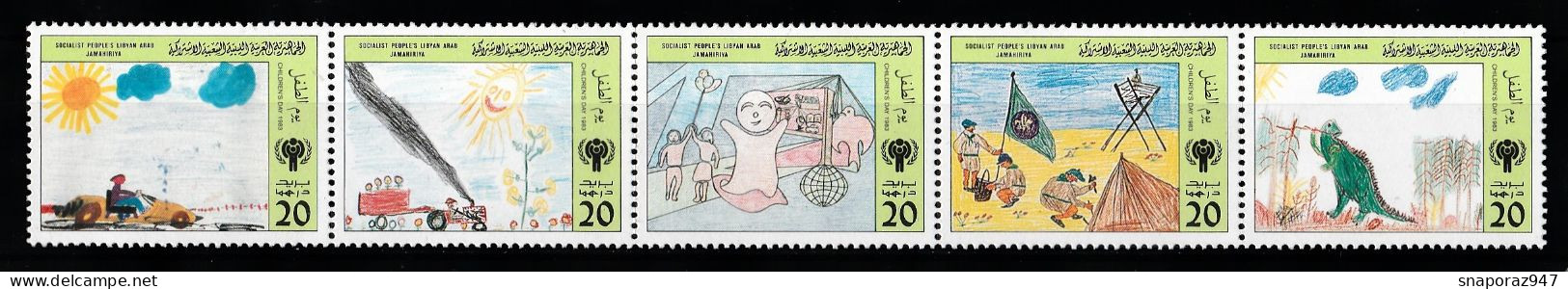 1983 Libia Libya Infanzia Childhood Enfance Set MNH** 1° - UNICEF