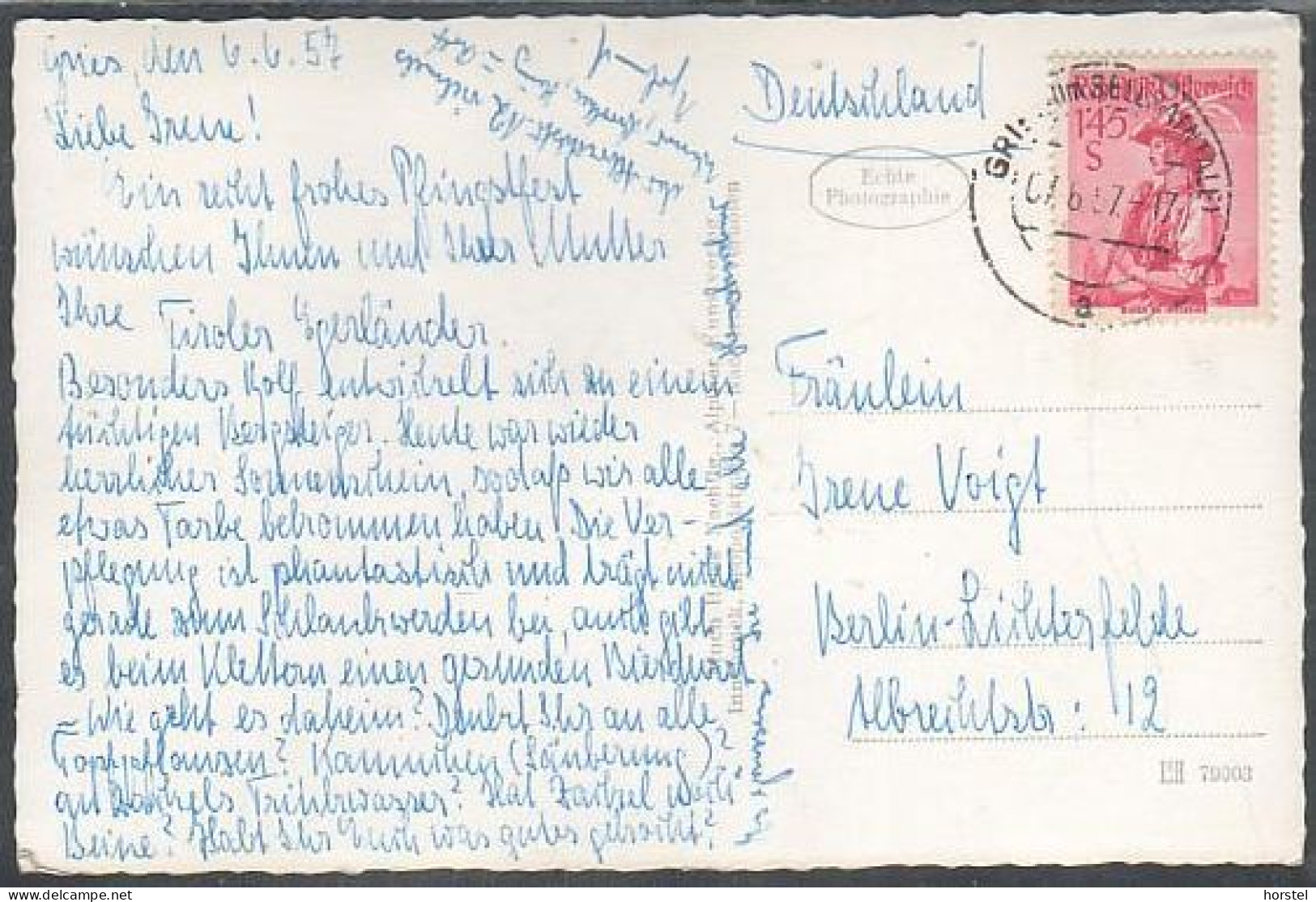 Austria - 6182 Gries Im Sellrain - Alte Ortsansicht - Nice Stamp 1957 - Sellrein