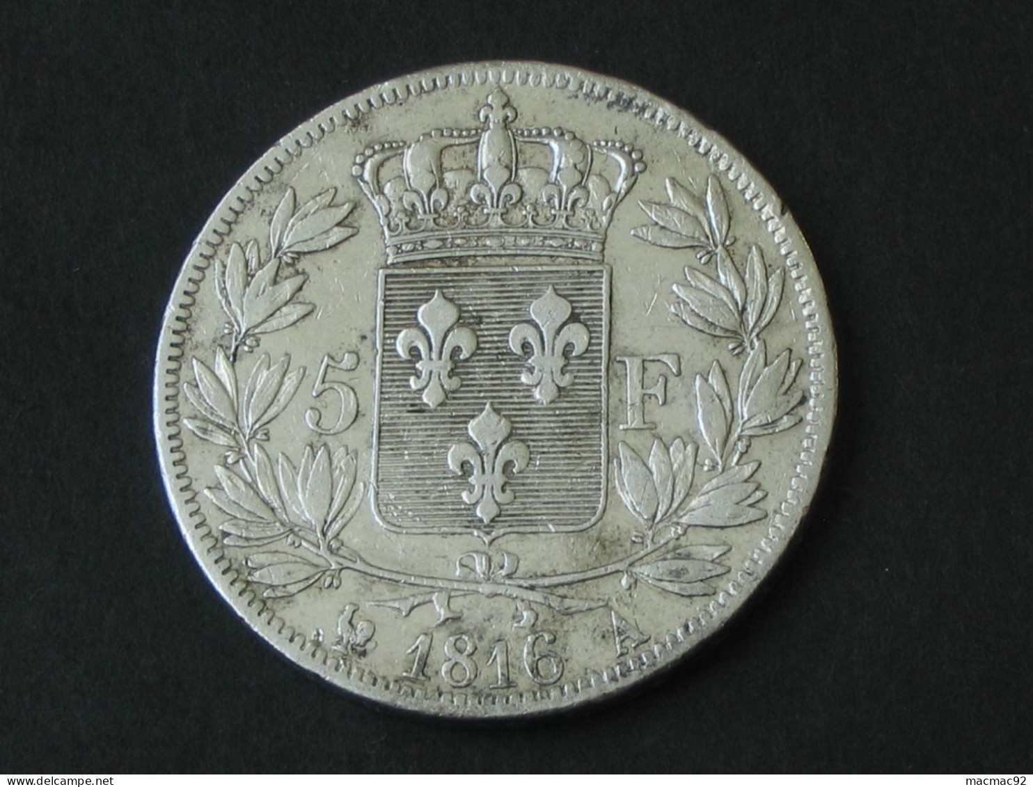 5 Francs LOUIS XVIII 1816 A  - ROI DE FRANCE   ***** EN ACHAT IMMEDIAT **** - 5 Francs