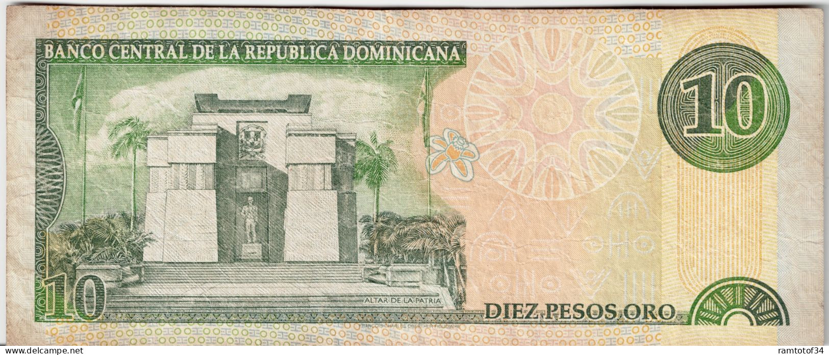 REPUBLIQUE DOMINICAINE - 10 Pesos Oro 2000 (BG170068) - Repubblica Dominicana
