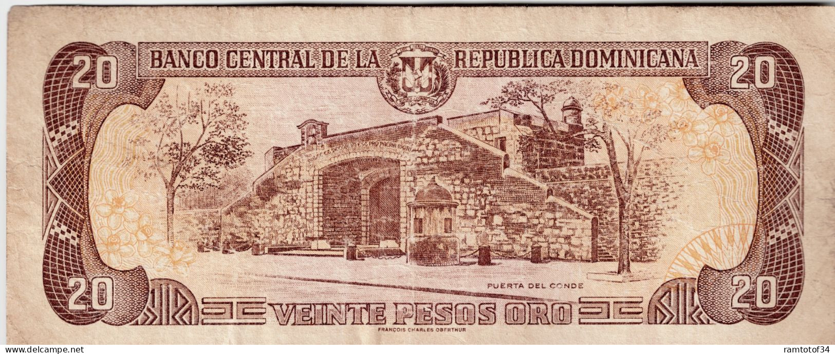 REPUBLIQUE DOMINICAINE - 20 Pesos Oro 1998 (J792271F) - Dominicaine