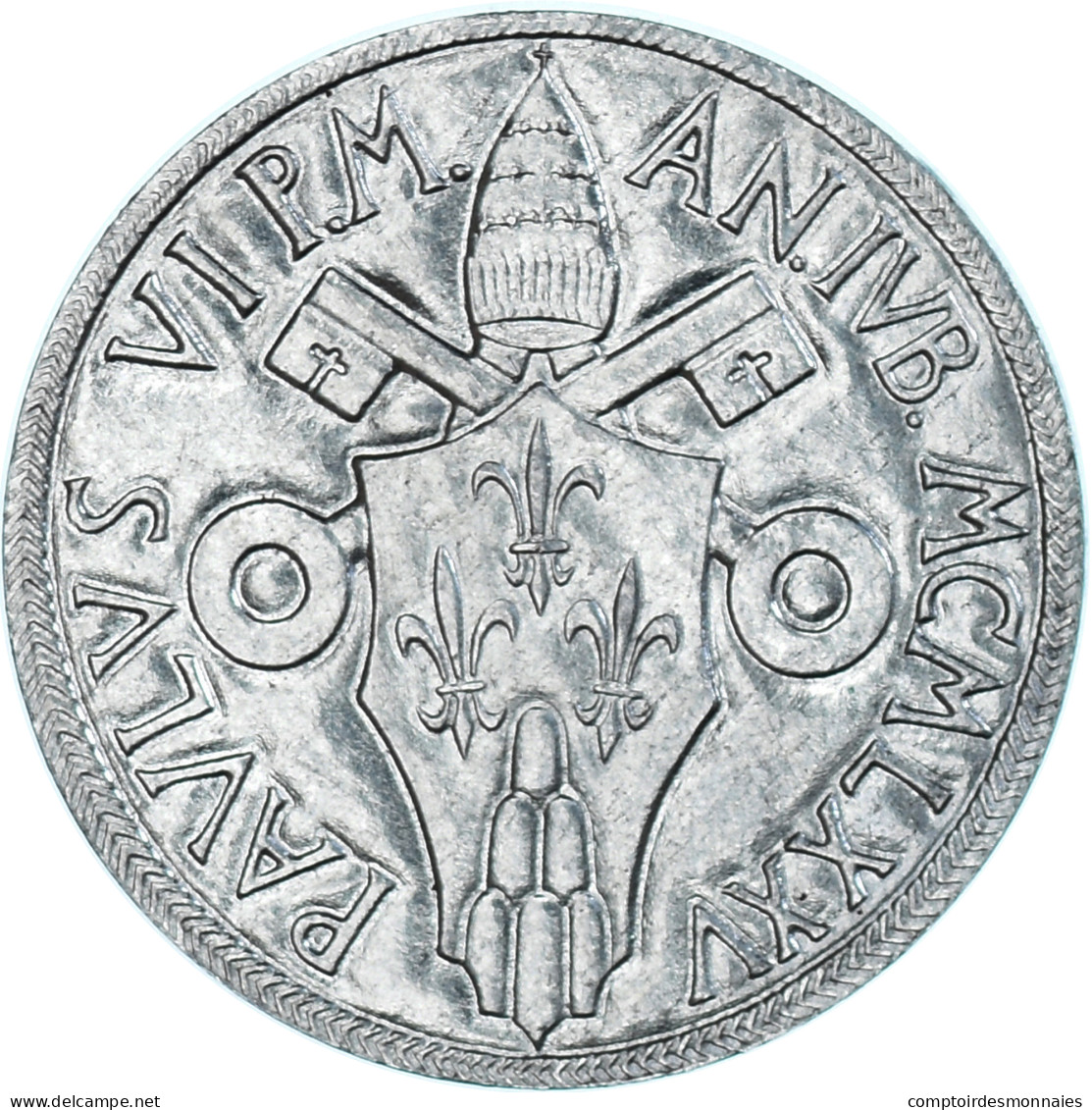 Monnaie, Cité Du Vatican, Paul VI, 5 Lire, 1975, Roma, SPL+, Aluminium, KM:126 - Vatican