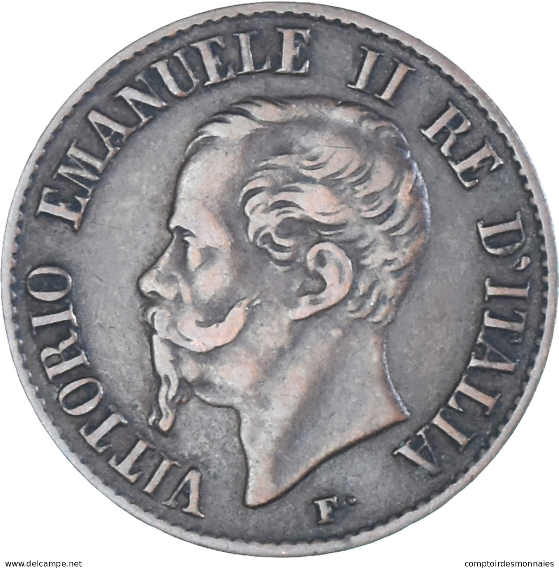 Monnaie, Italie, Centesimo, 1861, Milan, TB+, Bronze, KM:1.1 - 1861-1878 : Victor Emmanuel II