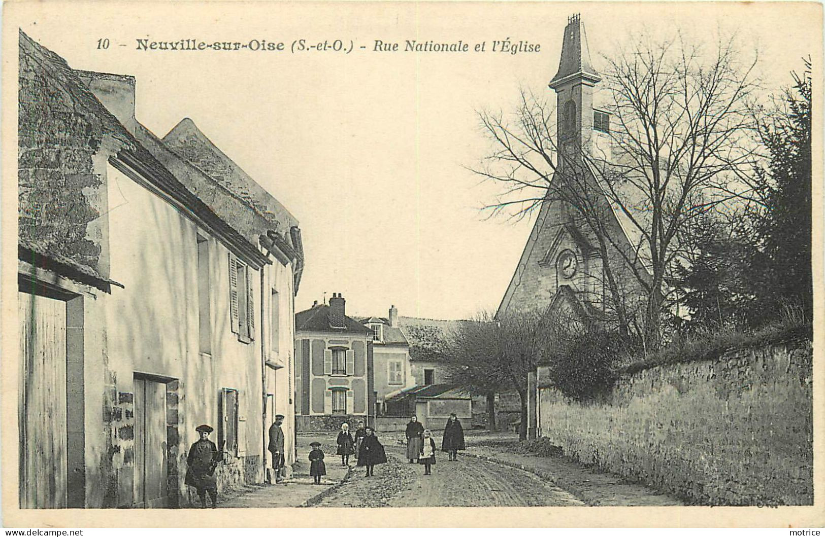 NEUVILLE SUR OISE - Rue Nationale Et L'église - Neuville-sur-Oise