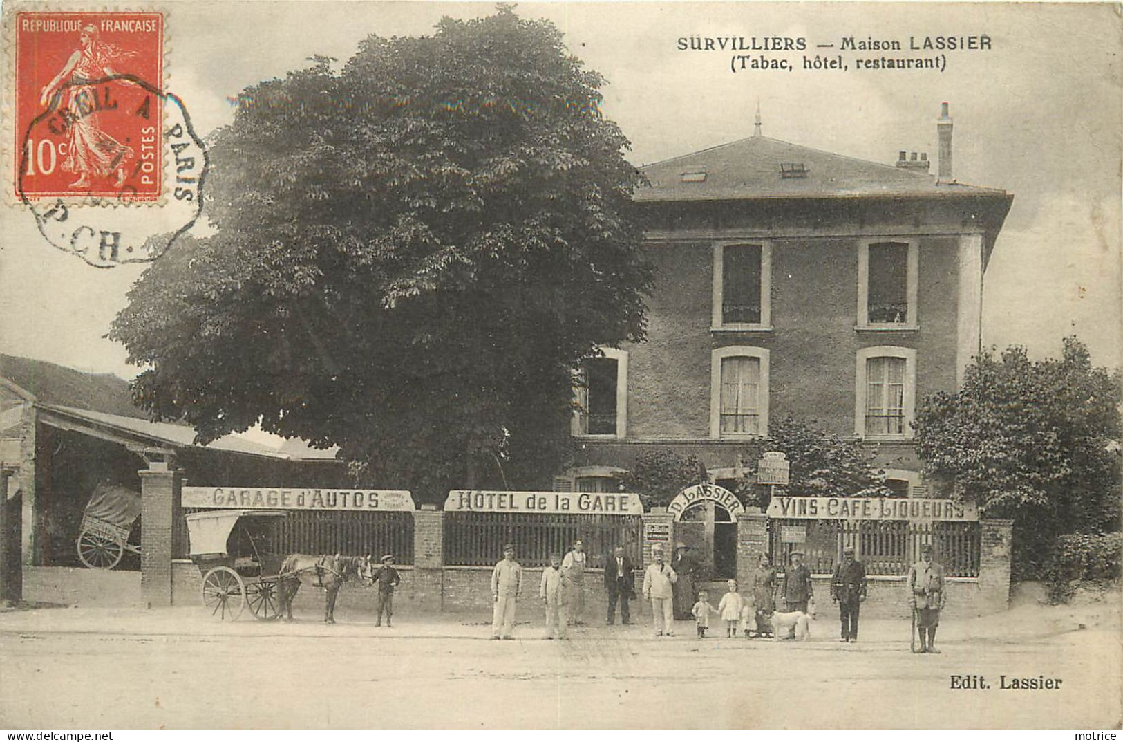SURVILLIERS - Hôtel De La Gare,Maison Lassier (Tabac, Hôtel, Restaurant). - Survilliers