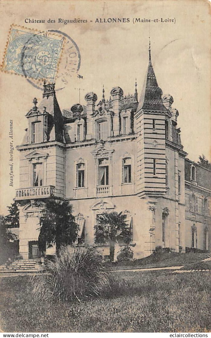 Allonnes         49        Château Des Rigaudières           (voir Scan) - Allonnes