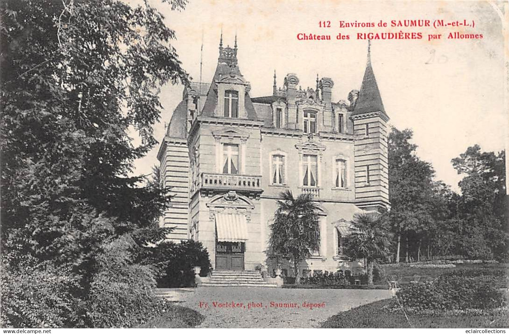 Allonnes         49        Château Des Rigaudières   N° 112         (voir Scan) - Allonnes