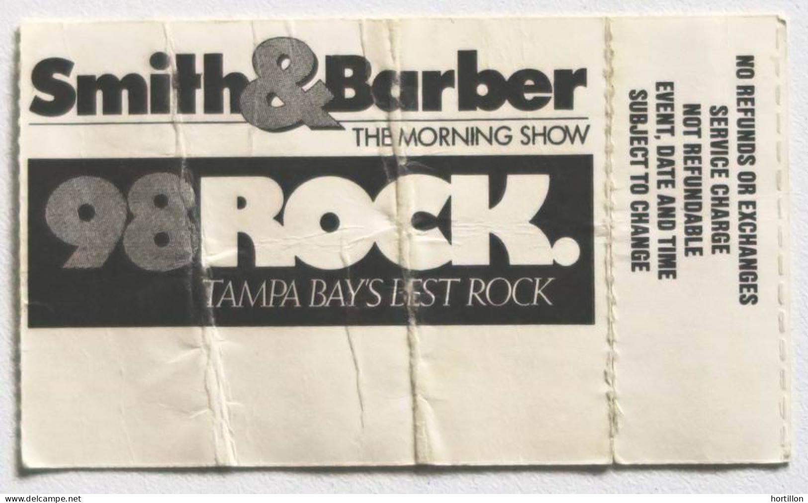 Billet Concert Ticket Stub THE ROLLING STONES USA 18/11/1989 Tampa Stadium Amérique - Konzertkarten