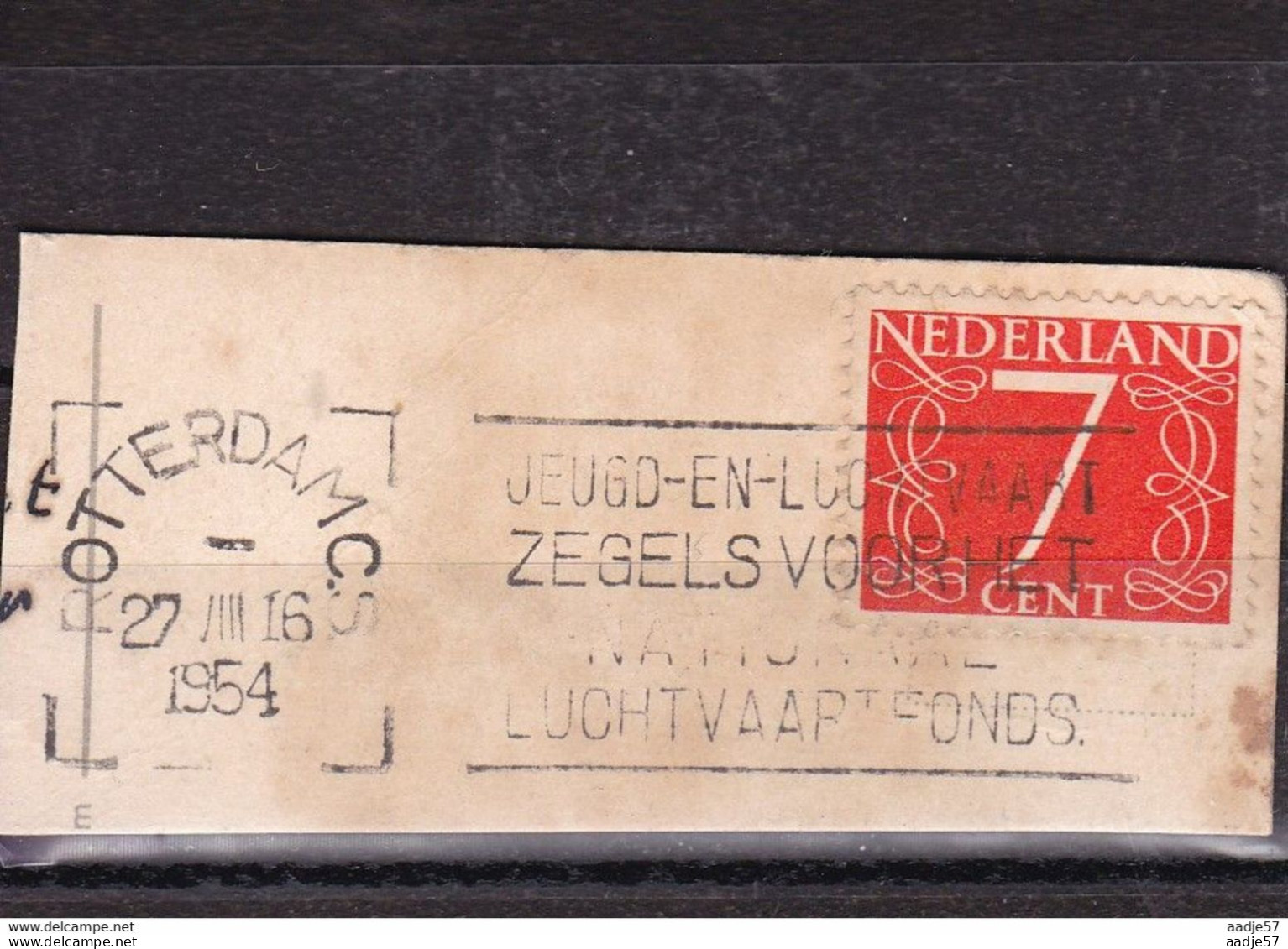 Netherlands Pays Bas 1954 Metercut Jeugd-en-luchtvaart Zegels Voor Het Nationale Luchtvaartfonds - OTAN