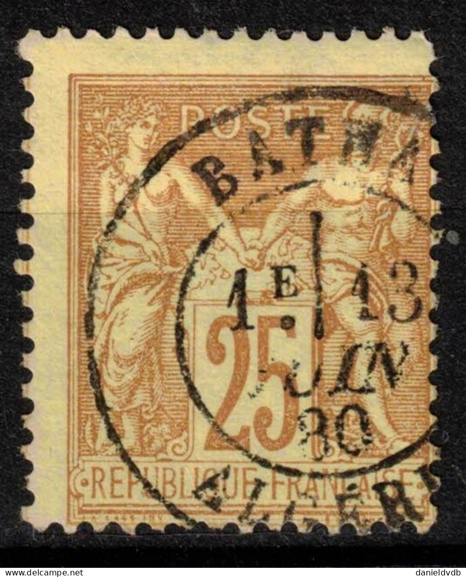 Algérie française: 10 timbres français oblitérés en Algérie jusqu'en 1924