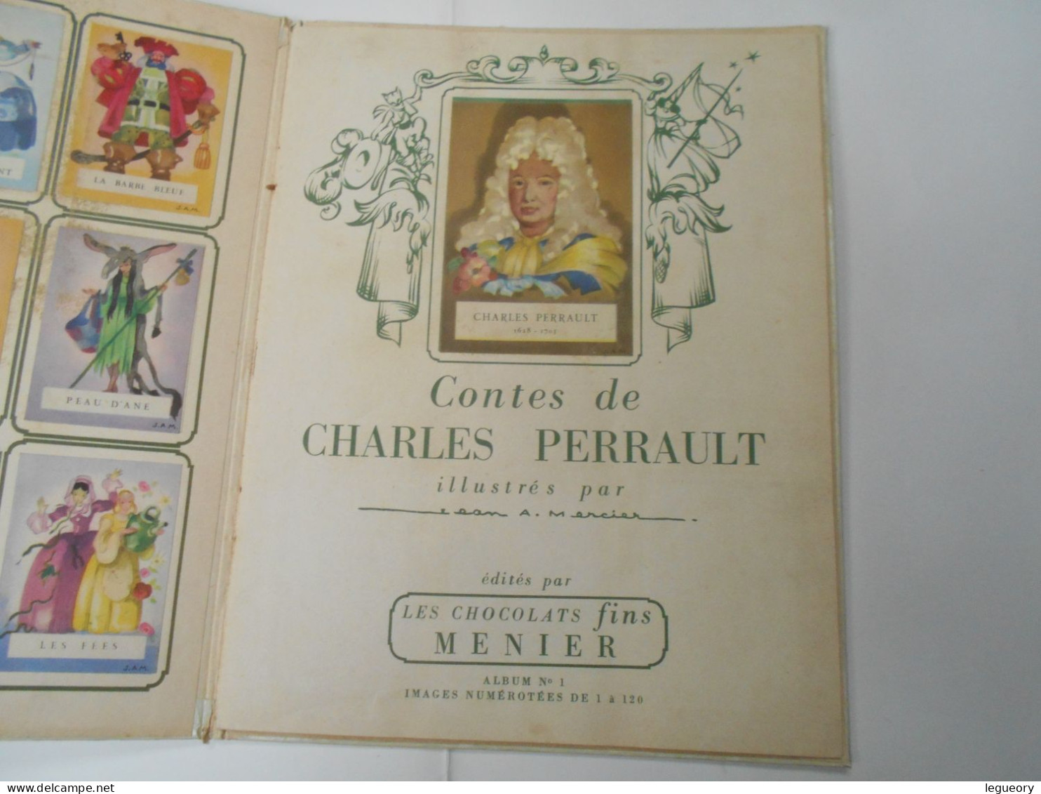 Album Complet Images Chocolat  Menier    Charles Perrault  Il Etait Une Fois  Album Illustré Par Jean Adrien Mercier - Menier