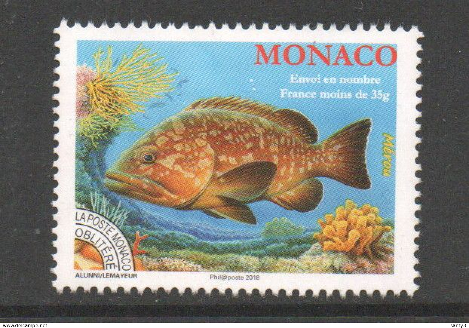 Monaco 2018 Yv Préoblitérés 117 Gestempeld - Used Stamps