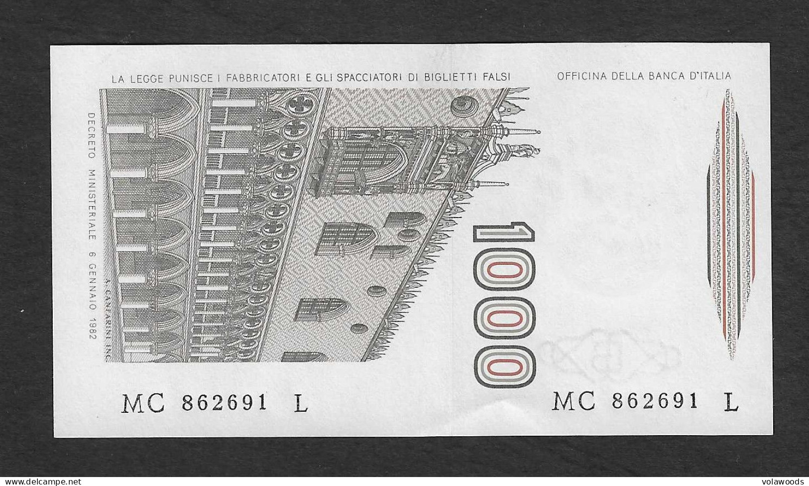 Italia - Banconota Non Circolata FdS UNC Da 1000 Lire " Marco Polo" Lettera C P-109a.3 - 1984 #19 - 1.000 Lire