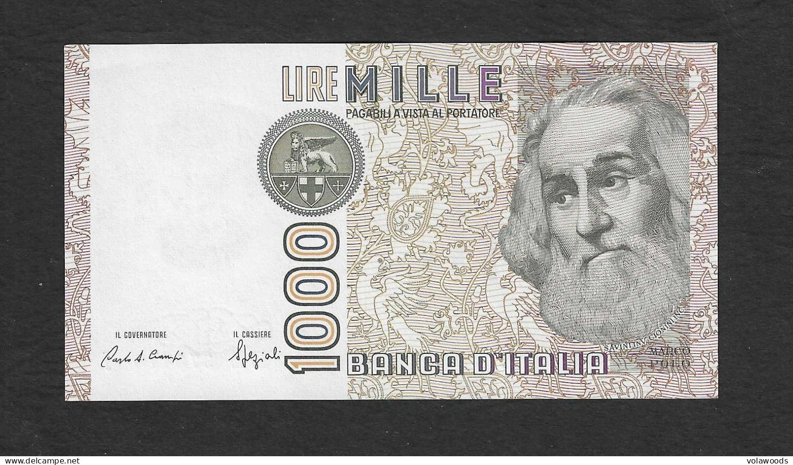 Italia - Banconota Non Circolata FdS UNC Da 1000 Lire " Marco Polo" Lettera E P-109b.1 - 1988 #19 - 1000 Lire