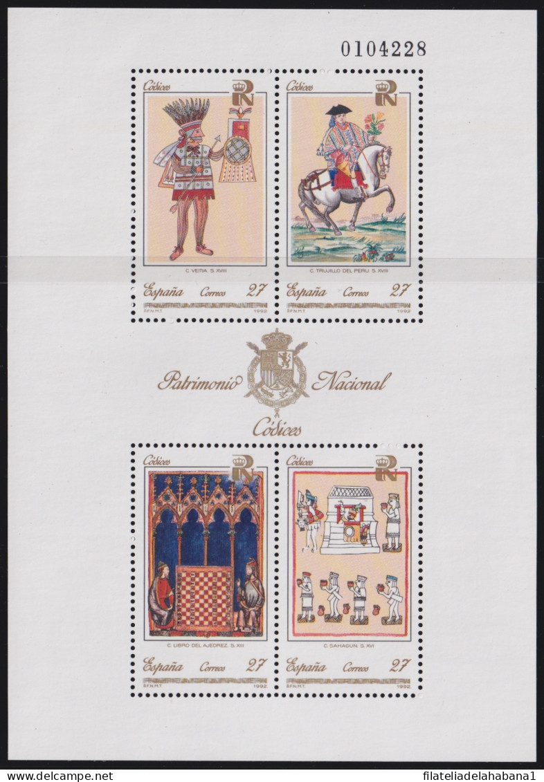 F-EX45012 SPAIN MNH 1992 CONQUEST & DISCOVERY OF AMERICA CODICE MINIATURE.  - Christophe Colomb