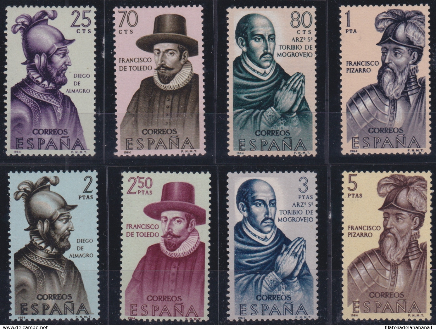 F-EX45186 SPAIN MNH 1964 CONQUEST & DISCOVERY OF AMERICA FRANCISCO PIZARRO.  - Christophe Colomb