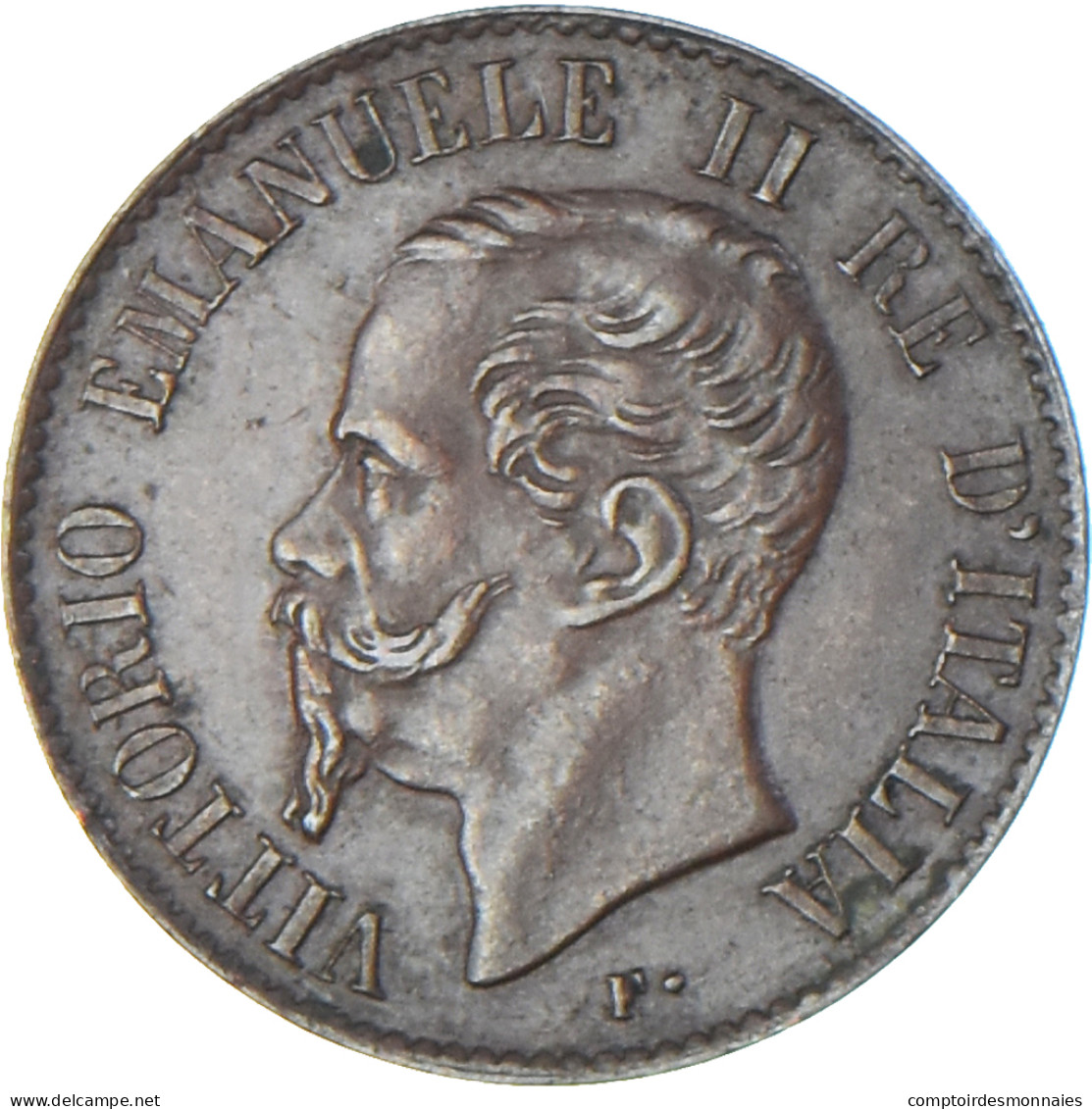 Monnaie, Italie, Centesimo, 1867, Milan, TTB+, Cuivre, KM:1.1 - 1861-1878 : Victor Emmanuel II