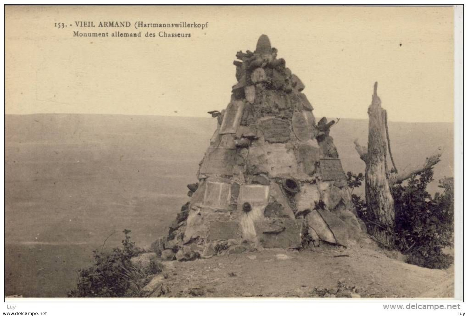 VIEIL ARMAND; HARMANNSWILLERKOPF, Elsass - Monument Allemand Des Chasseurs - Cernay