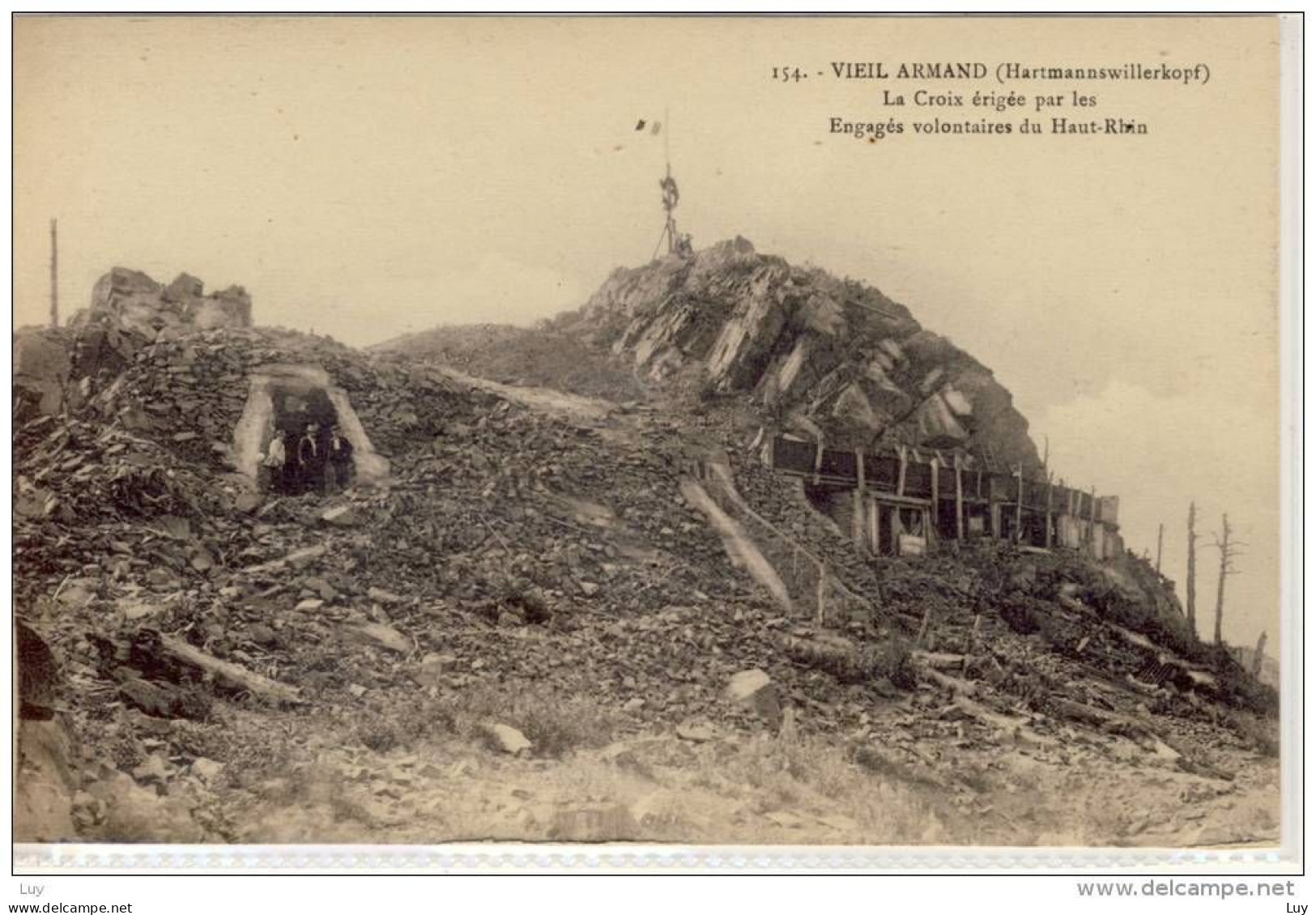 VIEIL ARMAND; HARMANNSWILLERKOPF, Elsass - La Croix érigée Par Les Engagés Volontaires Du Haut-Rhin - Cernay