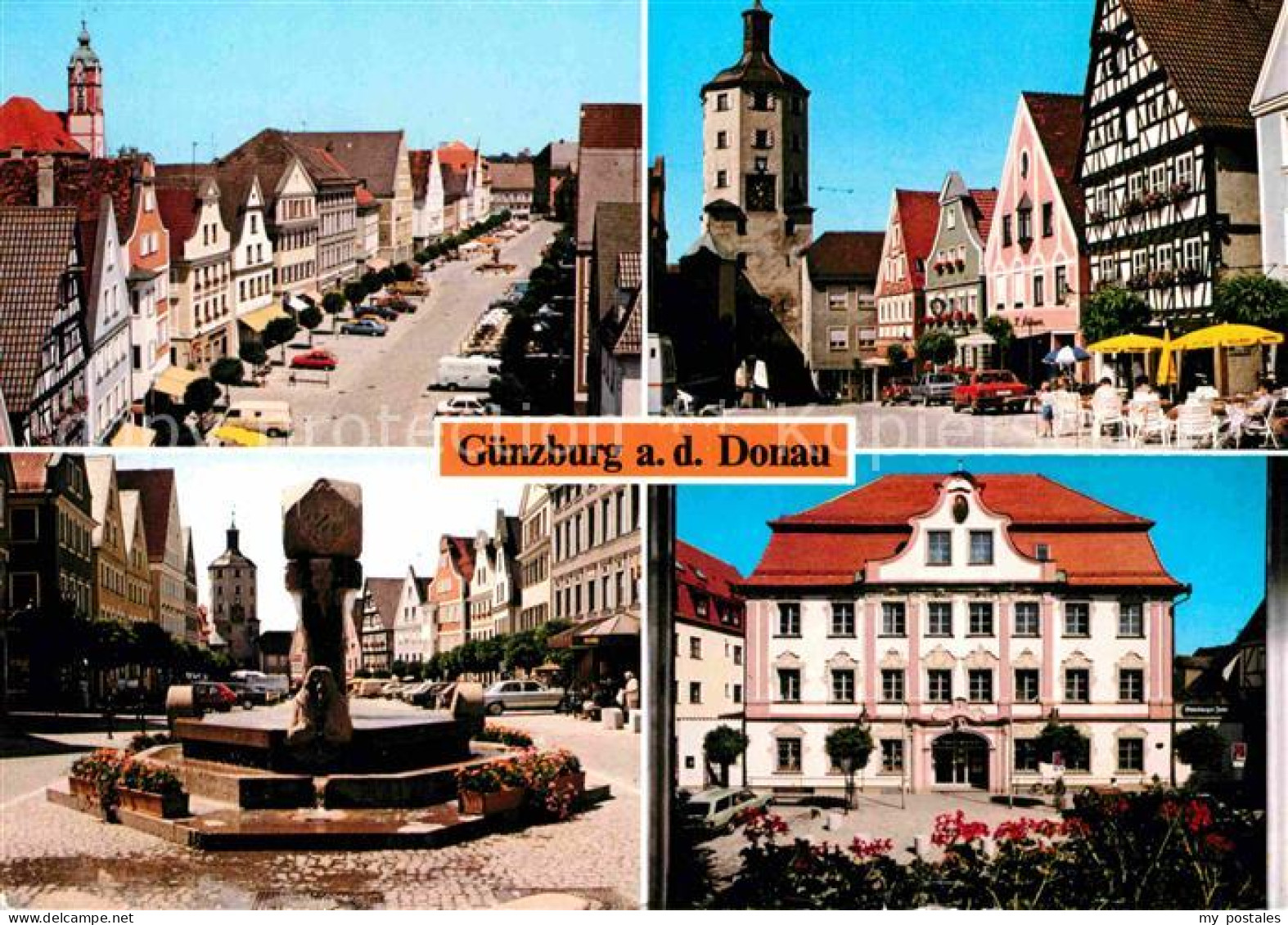 42726196 Guenzburg Marktplatz Brunnen Stadtturm Sparkasse  Guenzburg - Guenzburg