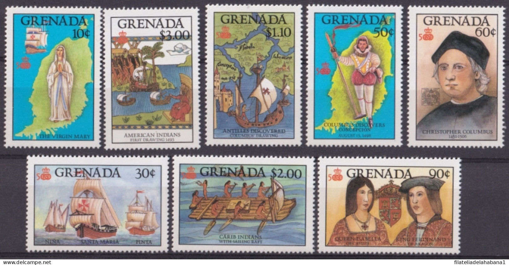 F-EX46970 GRENADA MNH 1987 OLD SHIP DISCOVERY COLUMBUS COLON.  - Christophe Colomb