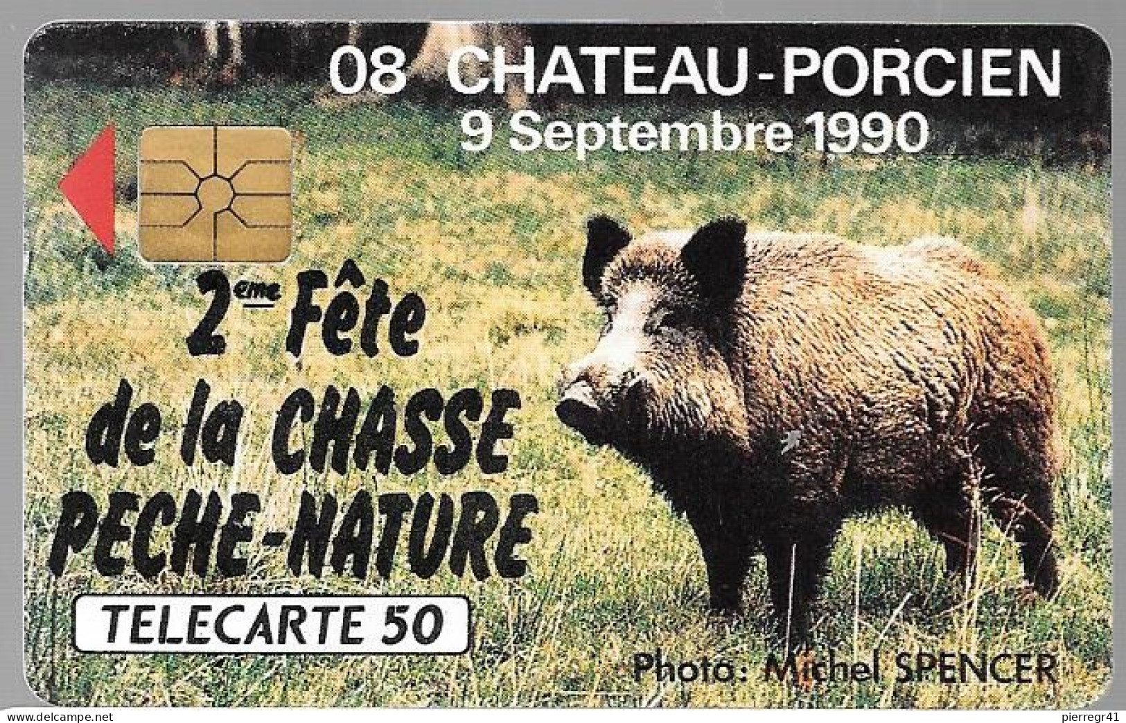 CARTE-PRIVEE-50U-GemA-D376-FETE De La CHASSE--R° Glacé-Utilisé-TBE/LUXE - Phonecards: Private Use