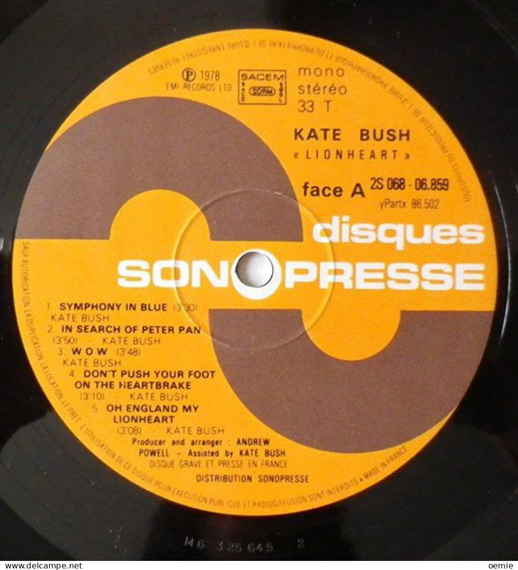 KATE  BUSH  °°  LIONHEART - Sonstige - Englische Musik