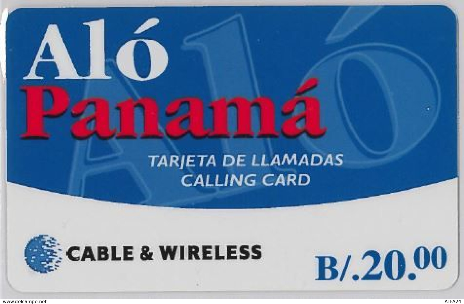 PREPAID PHONE CARD- PANAMA (E30.20.7 - Panamá