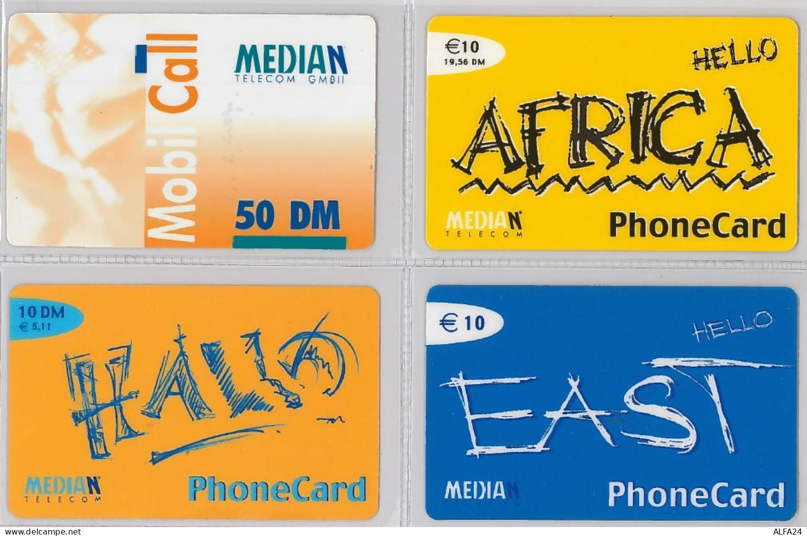 LOT 4 PREPAID PHONE CARD- GERMANIA (E30.5.5 - Cellulari, Carte Prepagate E Ricariche