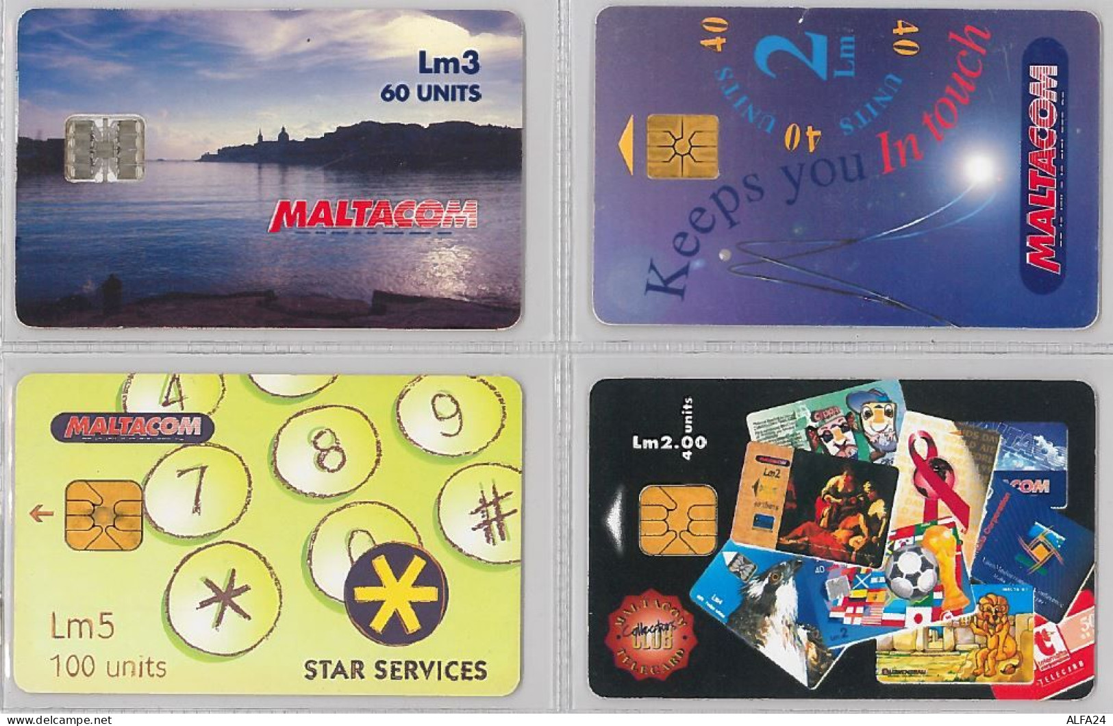 LOT 4 PHONE CARD- MALTA (E27.35.1 - Malta