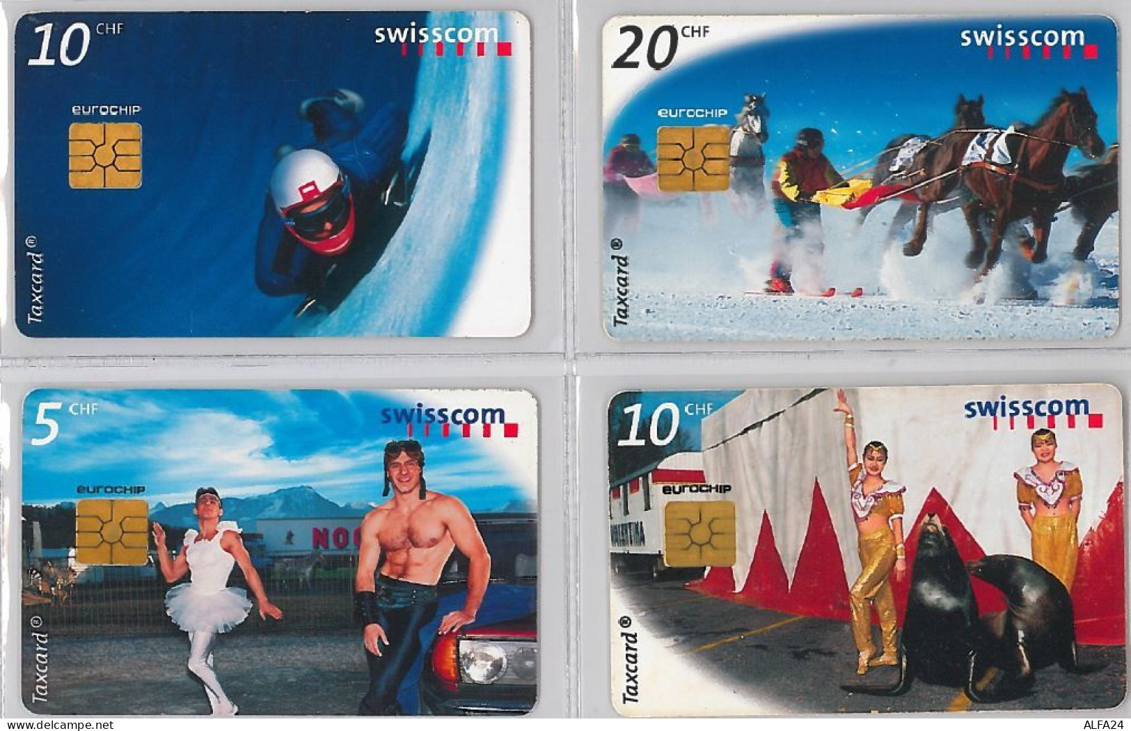 LOT 4 PHONE CARD- SVIZZERA (E26.17.5 - Suisse